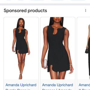 Amanda Uprichard Black Mini ‘Puzzle’ Dress